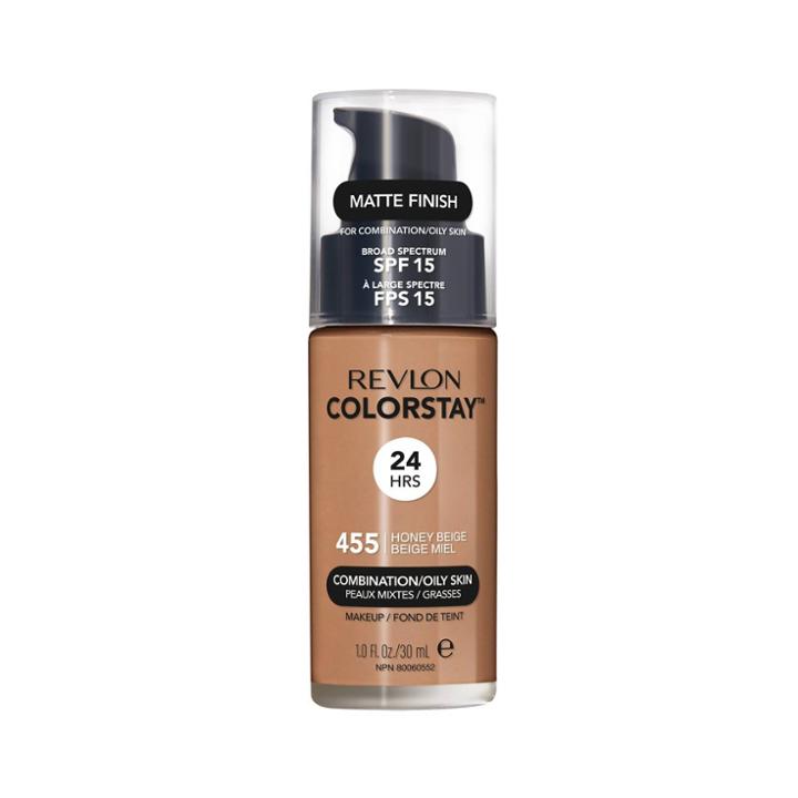 Revlon Colorstay Makeup Combination/oily Skin 455 Honey Beige - 1.0 Fl Oz, Adult Unisex