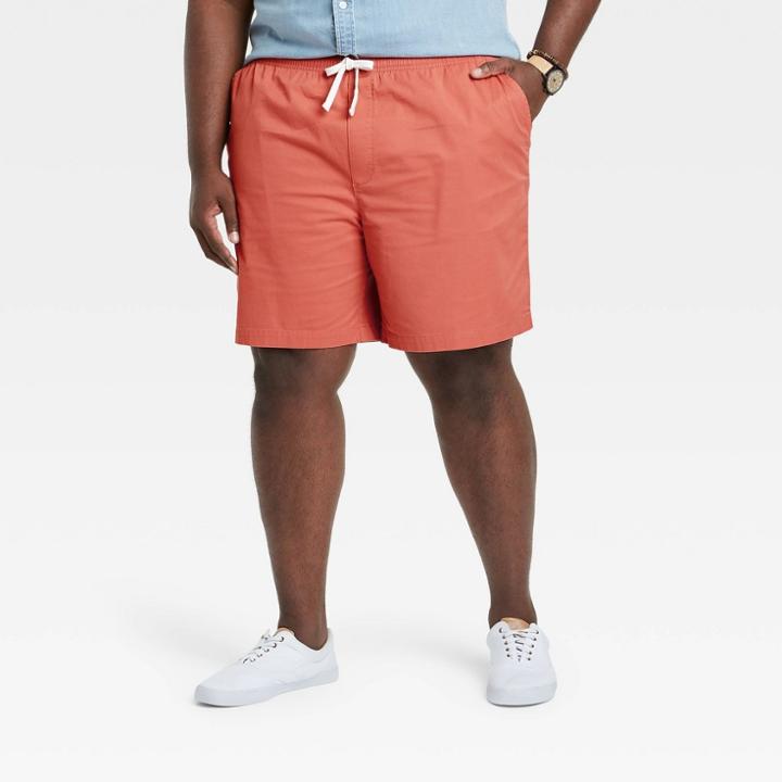 Men's Big & Tall 8 Pull-on Shorts - Goodfellow & Co Red