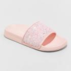 Girls' Karlee Slide Sandals - Cat & Jack Pink S(13-1), Toddler Girl's, Size: