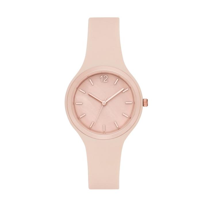 Women's Rubber Athleisure Watch - A New Day Rose Gold/blush