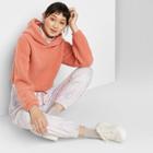 Women's Long Sleeve Hooded Sherpa Sweatshirt - Wild Fable Coral Xs, Women's, Pink