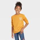 Girls' Crewneck Fleece Pullover Sweatshirt - Cat & Jack Mustard