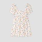 Women's Printed Short Sleeve Dress - Wild Fable Fresh White
