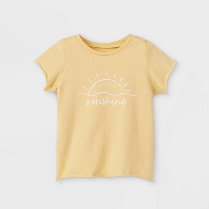 Grayson Mini Toddler Girls' Mommy + Me Short Sleeve T-shirt - Yellow