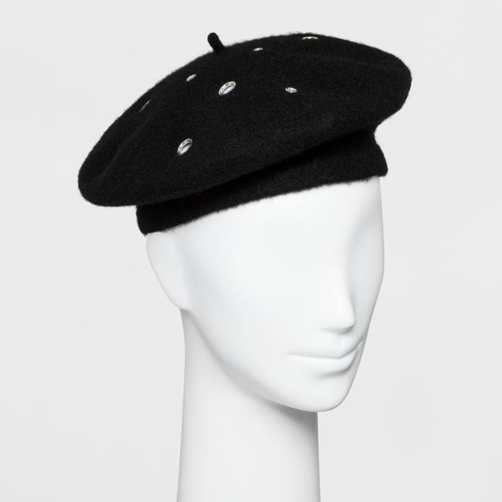 Women's Beret Hat - Wild Fable Black