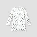 Toddler Girls' Rib Long Sleeve Dress - Art Class Cream/black