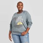 Women's Plus Size Out Of Office Sweatshirt - Grayson Threads (juniors') - Blue 1x, Women's,