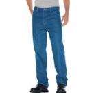 Dickies - Men's Big & Tall Relaxed Straight Fit Denim 5-pocket Jeans Stone Washed