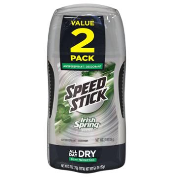 Speed Stick Irish Spring Original Ap - 2.7oz - Twin Pack