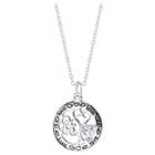 Distributed By Target Women's Cubic Zirconia Heart The Love Of A Family Is The Greatest Gift Necklace In Sterling Silver,