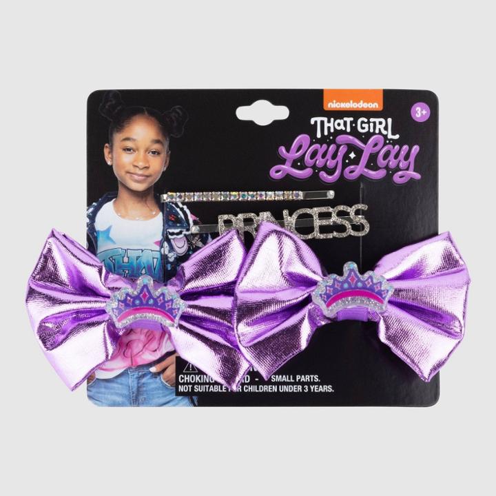 Girls' Nickelodeon Lay Lay 4pk Hair Clip Accessory