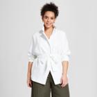 Women's Plus Size Long Sleeve Wrap Blazer - Who What Wear White