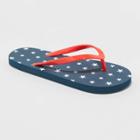 Sam Americana Flip Flop Sandals - Cat & Jack Navy S, Toddler Unisex, Size: