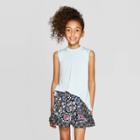Target Girls' Side Ruffle Shorts - Art Class Black