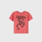 Toddler Boys' Marvel Spider-man Short Sleeve T-shirt - Red 3t - Disney