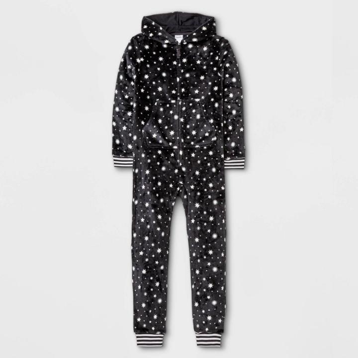 Girls' Stars Union Suit - Art Class Black
