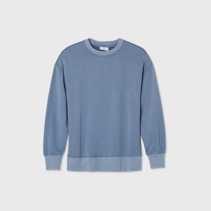 Women's Lounge Sweatshirt - Colsie Blue