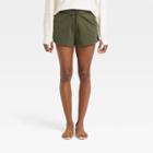 Women's French Terry Shorts 3.5 - All In Motion Olive Green