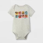 No Brand Latino Heritage Month Baby Snacks Bodysuit - Light Gray Newborn