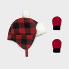 Baby Boys' 2pc Checkered Hat And Glove Sets - Cat & Jack Red