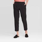 Women's Mid-rise Straight Leg Ankle Pants - Prologue Black