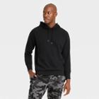 Men's Cotton Fleece Pullover Hoodie - All In Motion Black