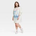 Grayson Threads Women's Plus Size Glacier Montana Long Sleeve Graphic Dress - White
