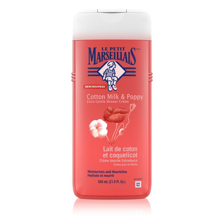 Le Petit Marseillais Extra Gentle Shower Cream Cotton Milk & Poppy Body Wash