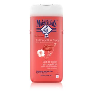 Le Petit Marseillais Extra Gentle Shower Cream Cotton Milk & Poppy Body Wash