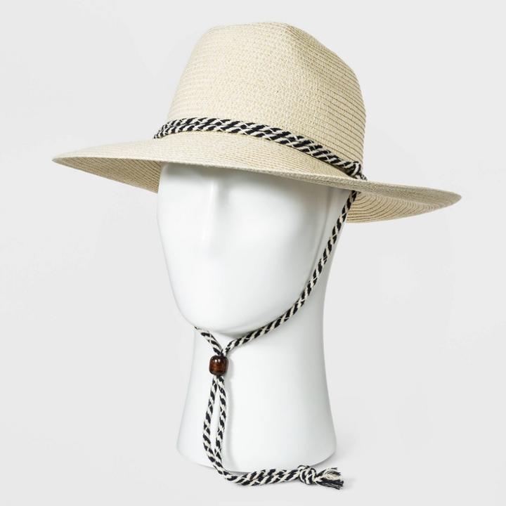 Men's Straw Lifeguard Hat - Goodfellow & Co Natural White M/l, Men's, Size:
