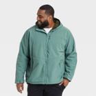Men's Big & Tall Softshell Sherpa Jacket - All In Motion Teal 2xl, Turquoise Blue
