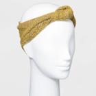 Heathered Knit Tubular Knot Front Headband - Universal Thread Gray
