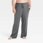Women's Plus Size Beautifully Soft Pajama Pants - Stars Above Heathered Gray