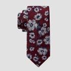 Men's Floral Helms Print Tie - Goodfellow & Co Red