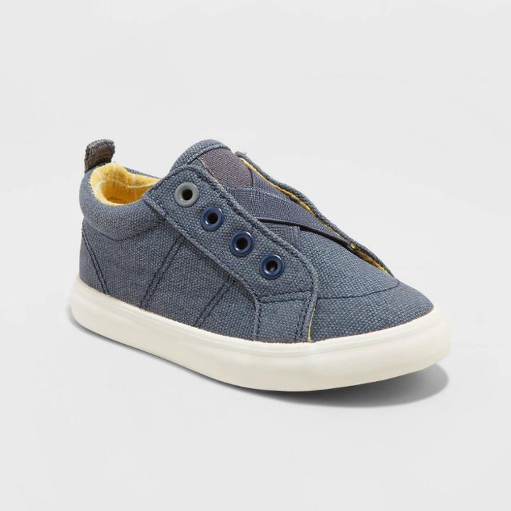 Toddler Boys' Adair Slip-on Sneakers - Cat & Jack Navy