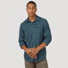 Wrangler Men's Button-down Shirt - Midnight Blue