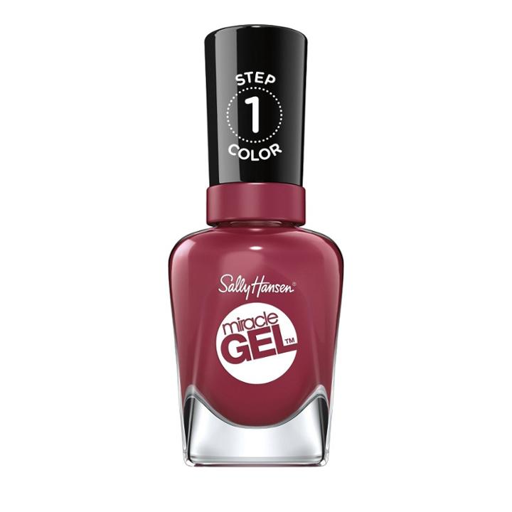 Sally Hansen Miracle Gel Nail Polish - 496 Beet, Pray, Love - 0.5 Fl Oz, 496 Beet/pray/love