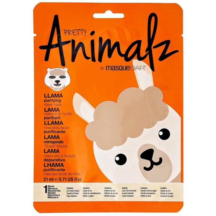 Masque Bar Basic Cleansing Pretty Animalz Llama Purifying Mask
