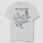 Boys' Marvel Black Panther Wakanda Map Short Sleeve T-shirt - White