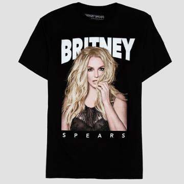 Sony Men's Britney Spears Short Sleeve Graphic T-shirt - Lava