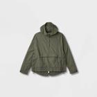 Men's Adaptive Ripstop Raincoat - Goodfellow & Co Olive Green