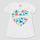 Toddler Girls' Jurassic World 2 Short Sleeve T-shirt - White