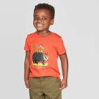 Toddler Boys' Skateboard Critters Graphic Short Sleeve T-shirt - Cat & Jack Orange