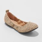 Women's Delaney Round Toe Ballet Flats - Universal Thread Tan