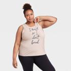 Women's Plus Size Active Graphic Tank Top - All In Motion Gray 1x, Women's,