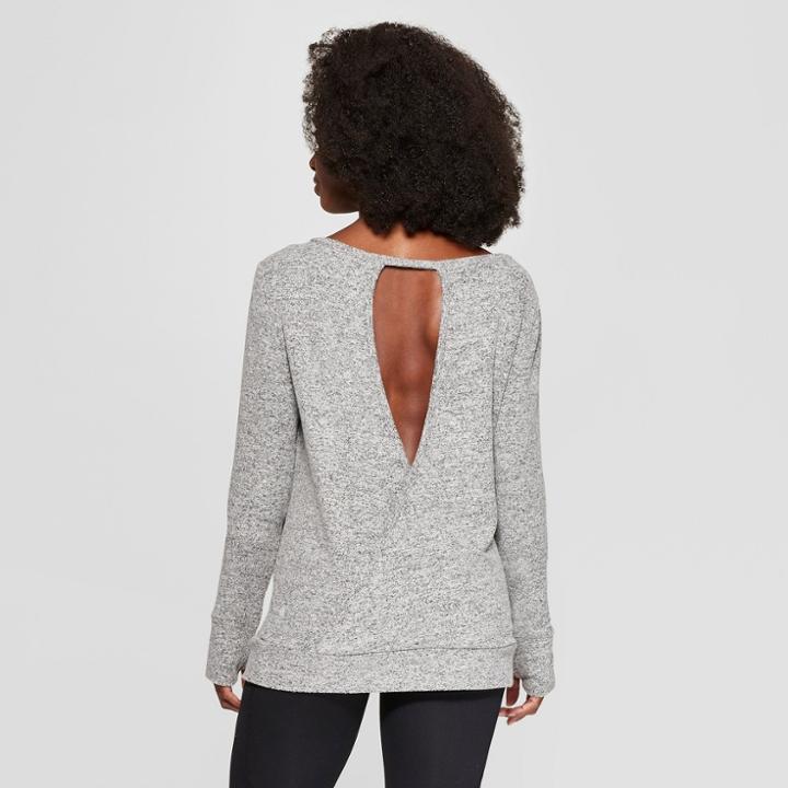 Women's Long Sleeve Layering Top - C9 Champion Oatmeal Cream Heather