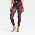 Women's Leopard Print Contour Power Waist High-waisted 7/8 Leggings 24 - All In Motion Purple