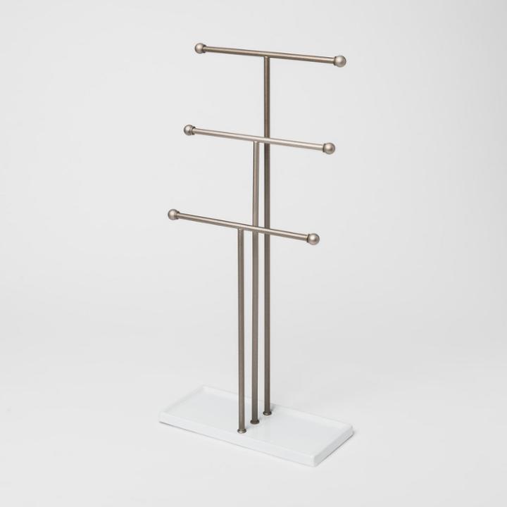 Trigem Jewelry Stand White/ Nickel - Umbra, Women's,