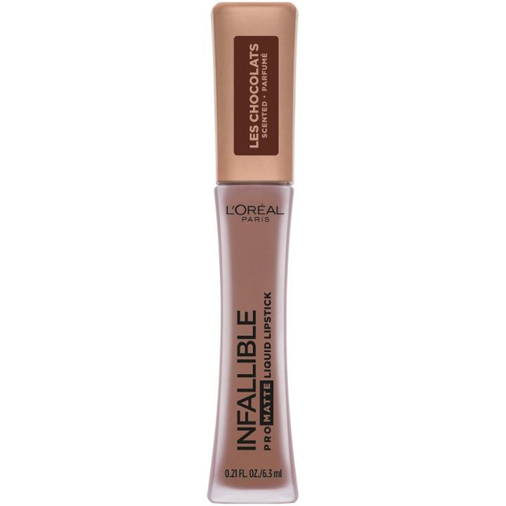 L'oreal Paris L'oral Paris Infallible Pro Matte Les Chocolates Scented Lipstick Bittersweet - 0.21 Fl Oz, 854 Bittersweet