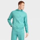Men's Lightweight Knit Full Zip Sweatshirt - All In Motion Teal